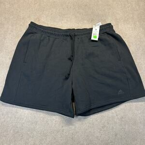 Adidas ALL SZN Fleece Shorts Women's 3X Black Athletic Comfort All Season 7" NEW